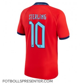 England Raheem Sterling #10 Borta Matchtröja VM 2022 Kortärmad